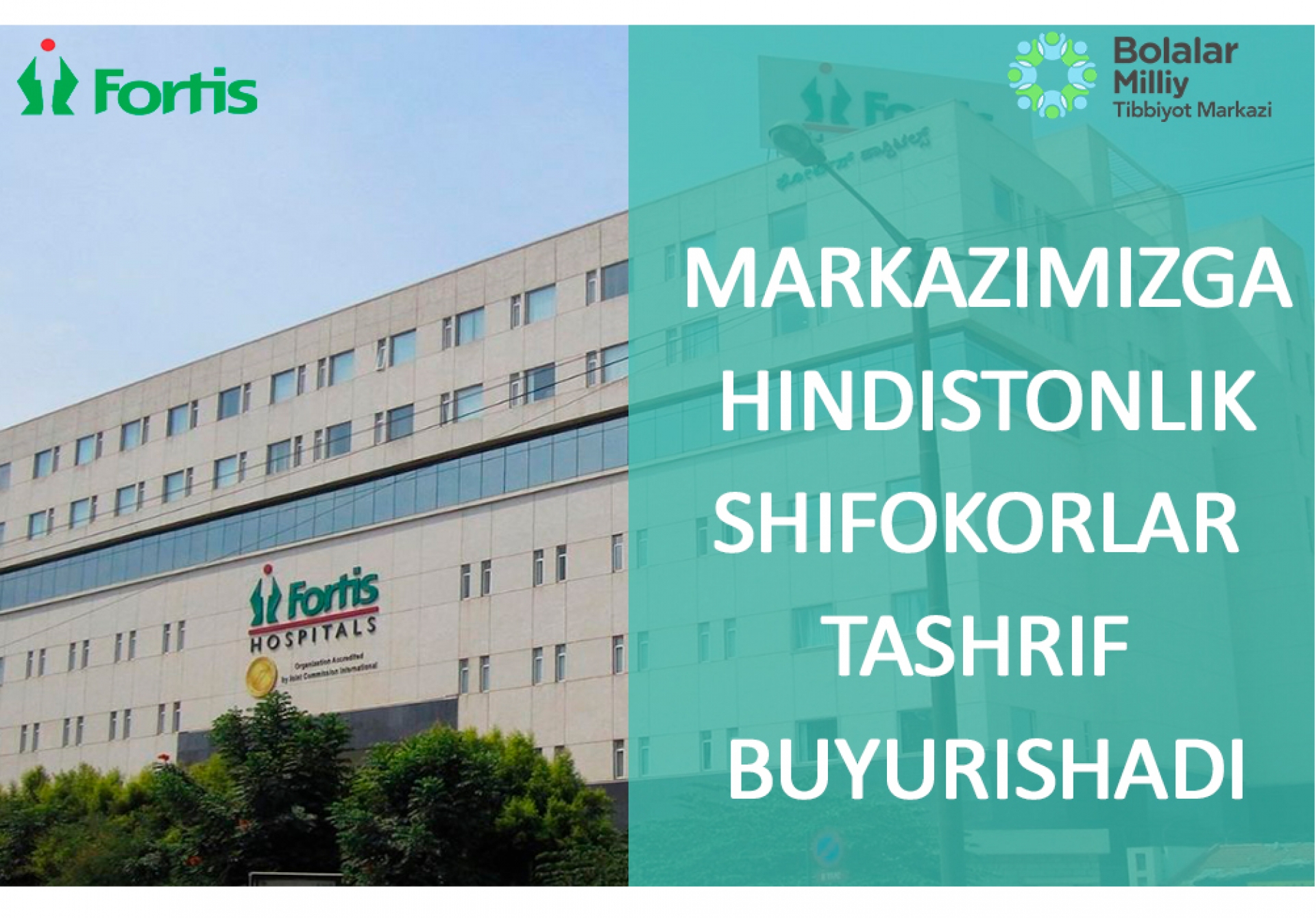 MARKAZIMIZGA HINDISTONLIK SHIFOKORLAR TASHRIF BUYURISHADI